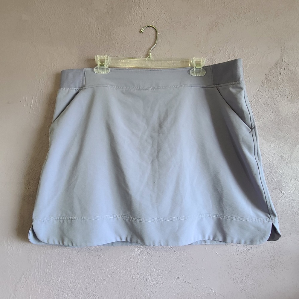 32 Degrees Cool Skort Women XL Lavender Ribbed Waist Active Tennis Golf Pockets